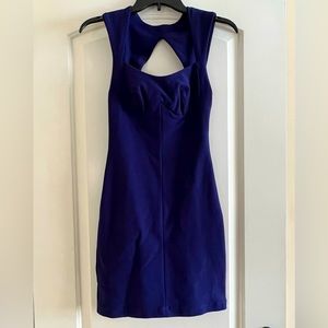 Nameless, Size M, Rich Deep Purple with hint of Navy, form fitting/bodycon dress